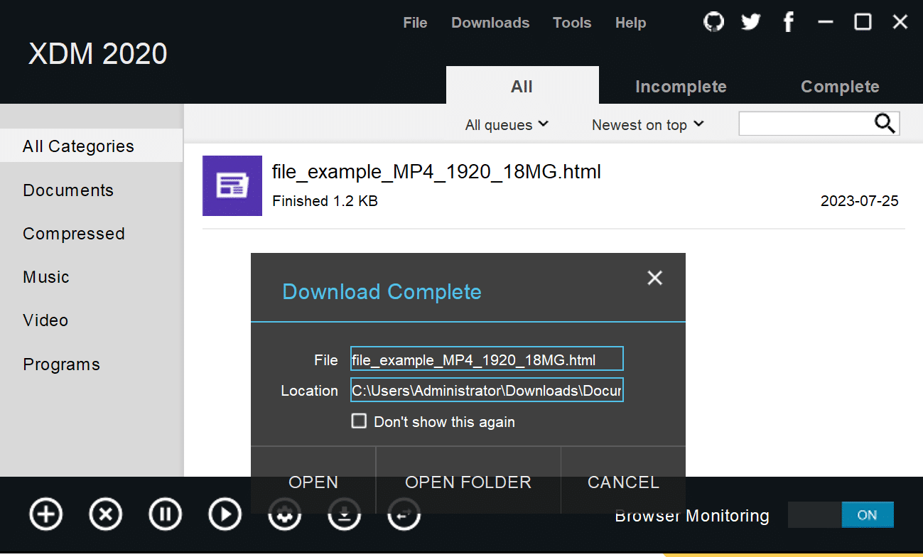 Xtreme Download Manager (XDM)