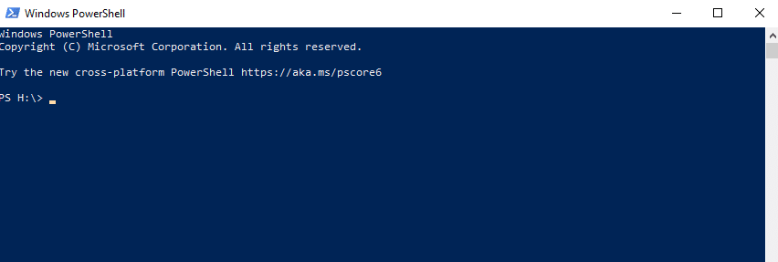powershell console