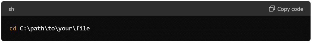 Navigate to the Directory