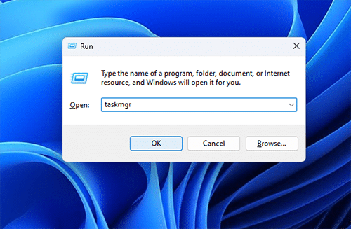 Task Manager via remote Desktop