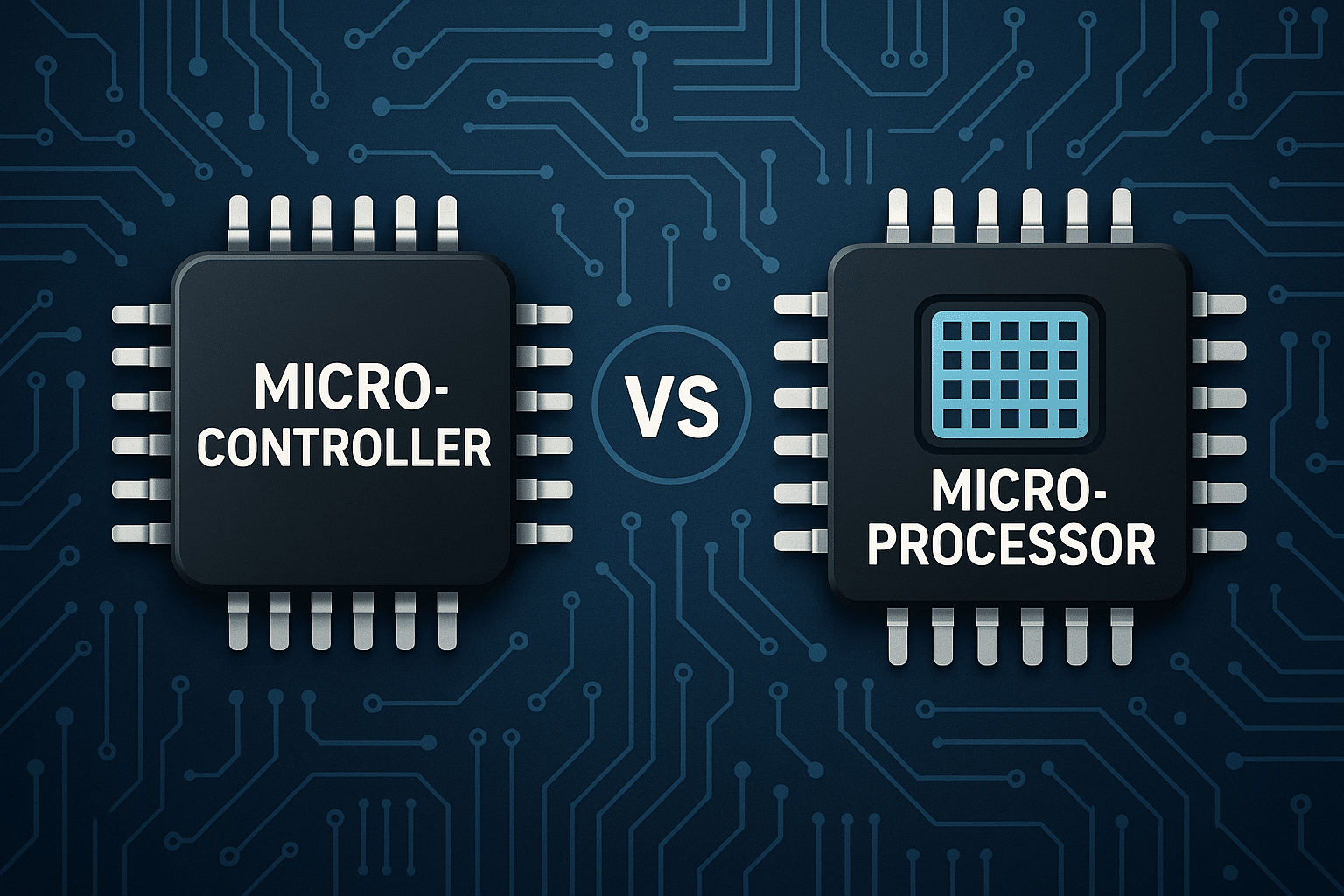 Microprocessor vs microcontroller