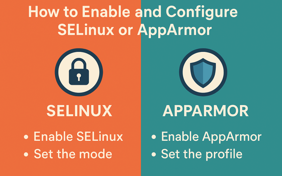 How to Enable and Configure SELinux or AppArmor