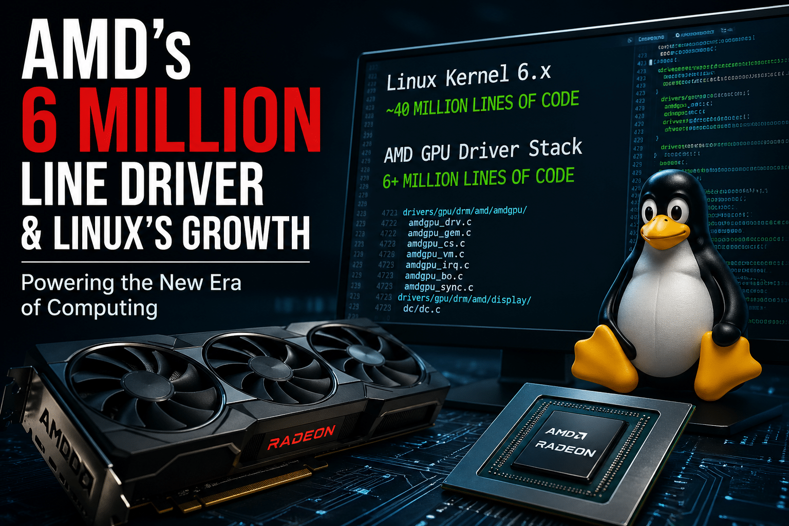 AMD’s 6 Million Line Driver & Linux’s Growth