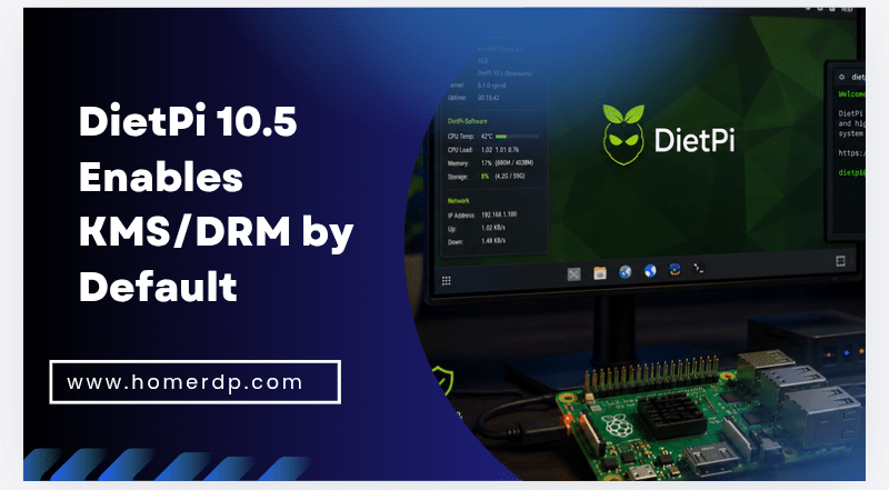 DietPi 10.5 Enables KMS/DRM by Default