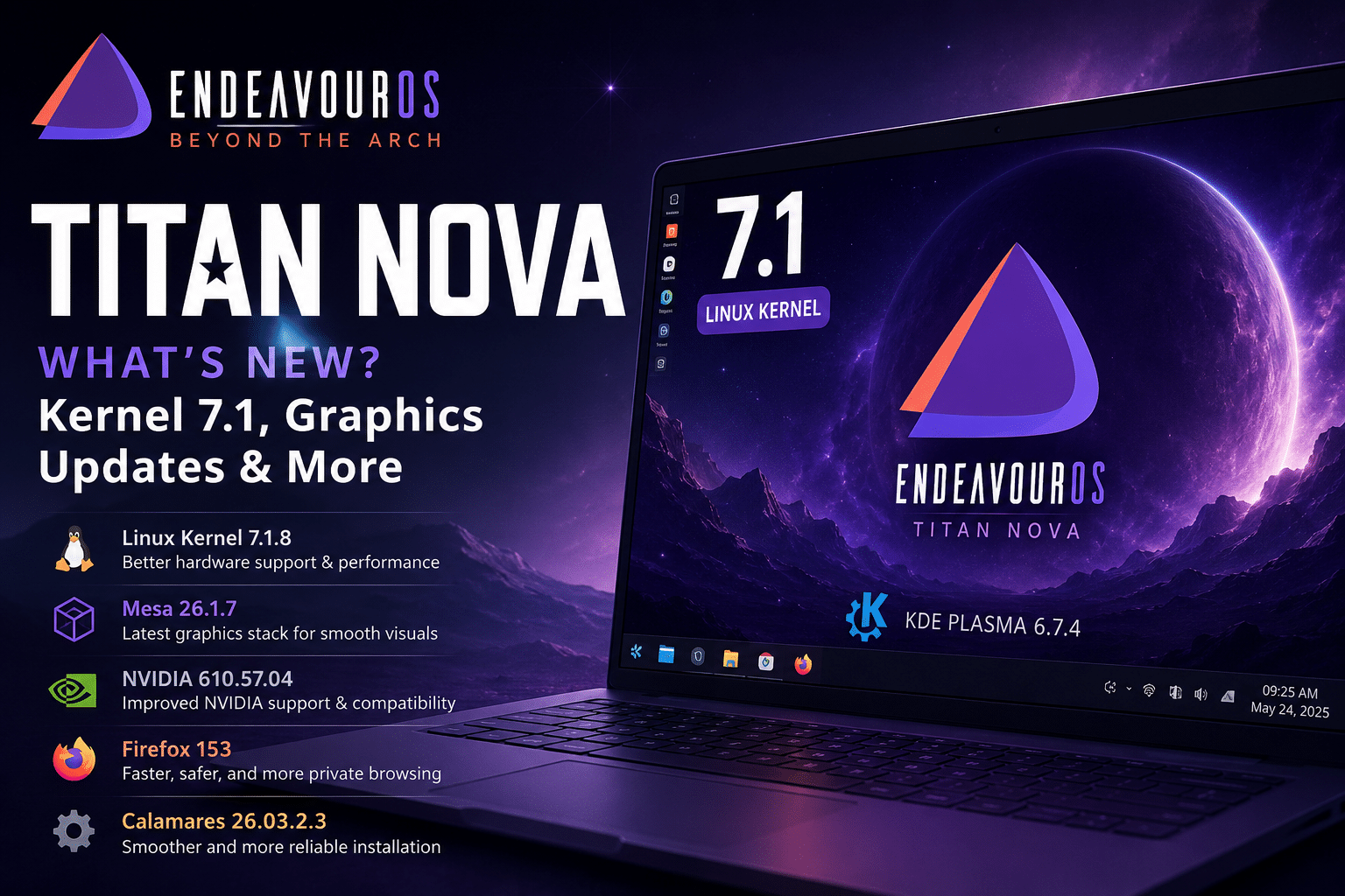 EndeavourOS Titan Nova