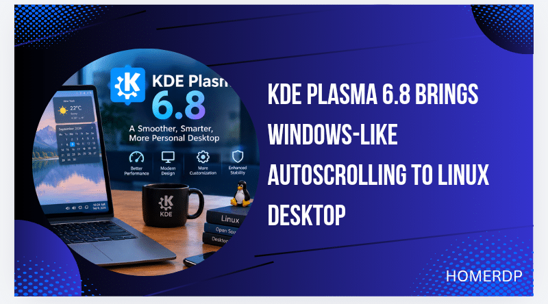 KDE Plasma 6.8 Brings Windows-Like Autoscrolling to Linux Desktop