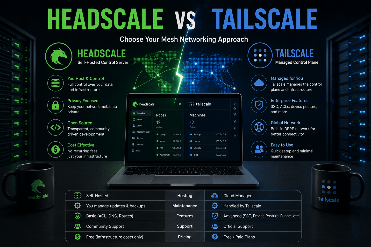 Headscale vs Tailscale