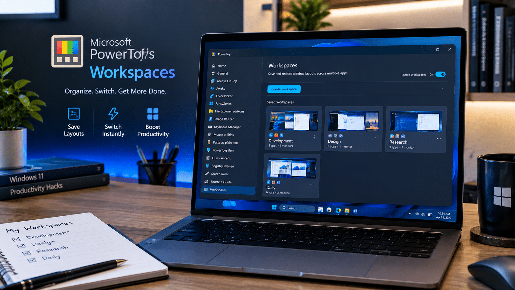 Microsoft PowerToys Workspaces